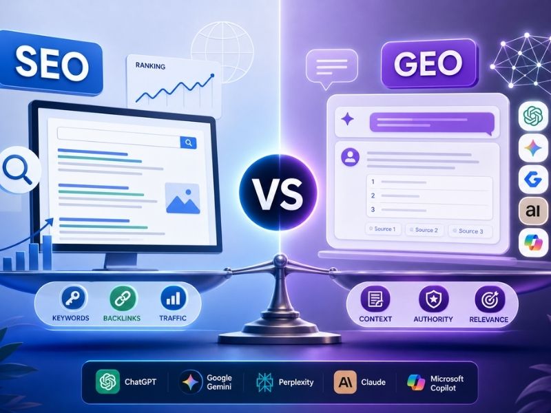 GEO Vs SEO 5 AIs Reveal Key Insights
