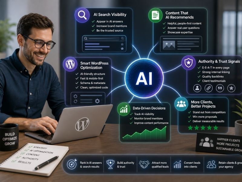 How WordPress Agencies Can Win More Clients With AI-search