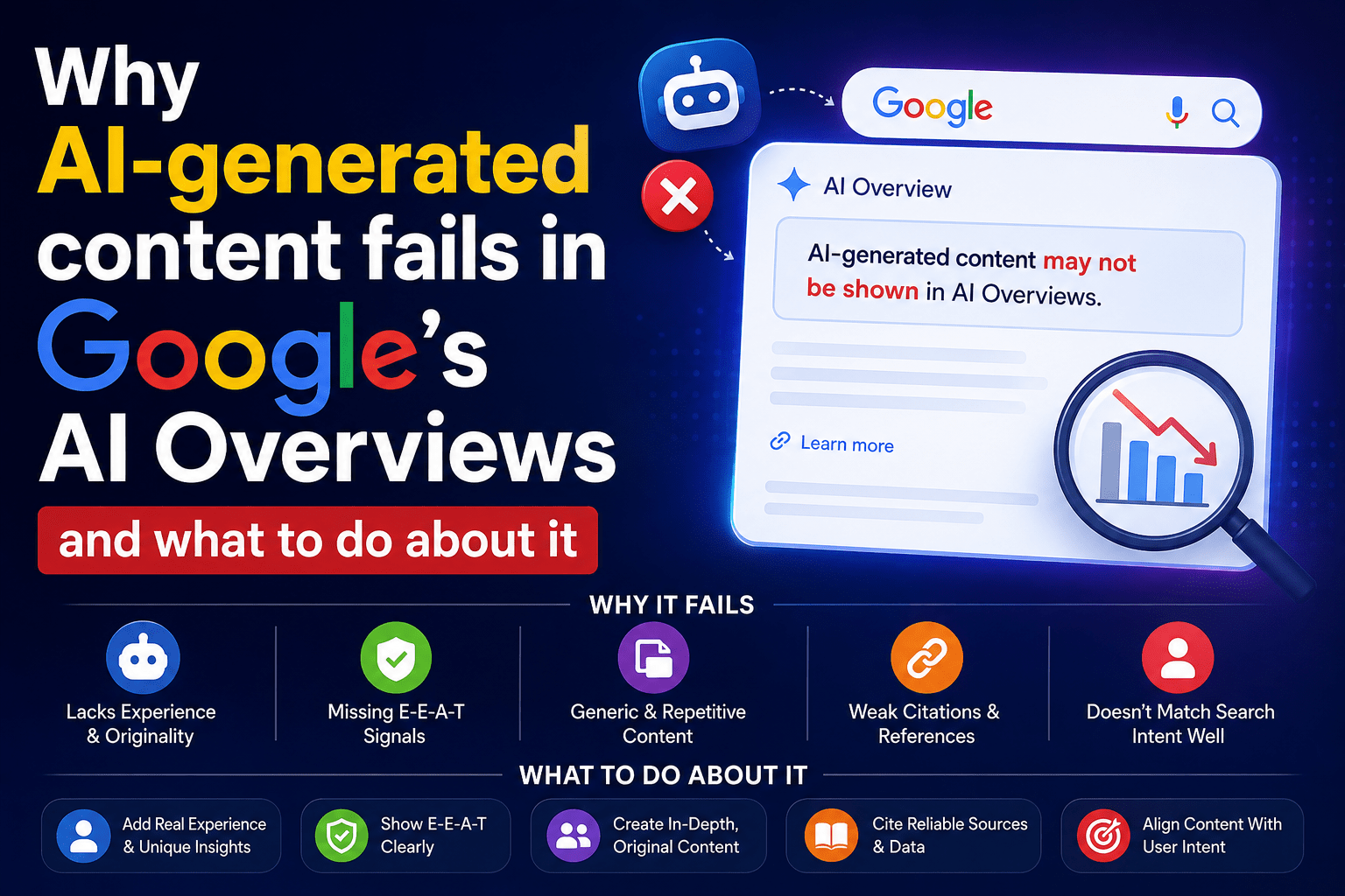 Why AI-generated content fails in Google's AI Overviews and what to do about it